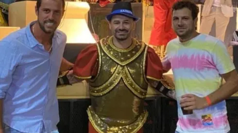 El uruguayo disfrutó a pleno el carnaval de Gualeguaychú.