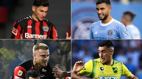Lucas Alario, Valentín Castellanos, Lucas Beltrán y Miguel Merentiel, los delanteros que suenan para llegar a River en el mercado de pases de mitad de año.