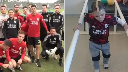 El enorme gesto del plantel de River para el joven Tahiel