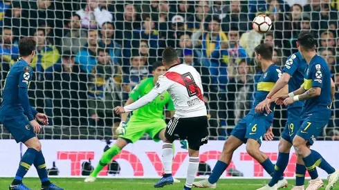 El gol de Quintero a Boca en Madrid, probablemente el más gritado de todos.