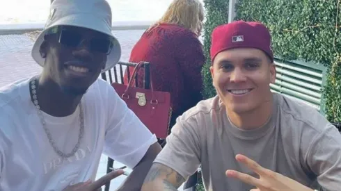 Juanfer y Pogba, el reencuentro de dos cracks.