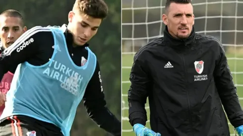 Julián y Armani se sumaron a la práctica luego de la gira con la Selección Argentina.