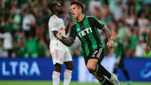 Puño apretado para el ex atacante de River, figura excluyente del Austin FC en Estados Unidos.