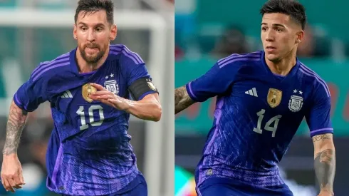 El capitán de la Selección Argentina celebró el debut de Enzo.