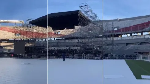 El terreno de juego estará protegido durante el show de Guns N' Roses.