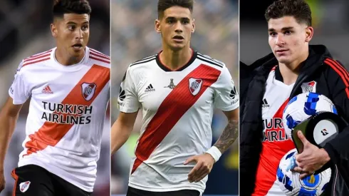 Palacios, Martínez Quarta y Julián Álvarez.