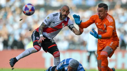 Armani en acción, fue el más destacado del equipo en Avellaneda.