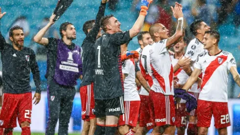 El festejo en el Arena do Gremio luego de una noche soñada en la Libertadores.