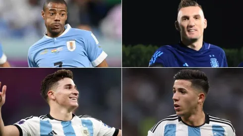 De La Cruz, Armani, Julián y Enzo Fernández.