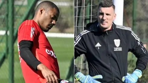 Nicolás De La Cruz y Franco Armani.