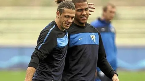 Rondón fue compañero de Martín Demichelis en el Málaga de España