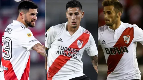 Elías Gómez, Fabrizio Angileri y Marcelo Saracchi.