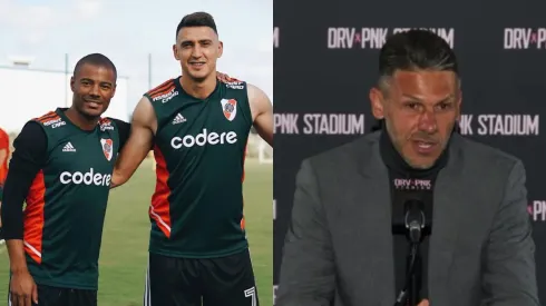 De la Cruz y Suárez, dos de los jugadores que están entre algodones.