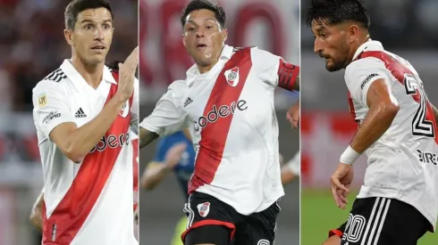 Nacho Fernández, Enzo Pérez y Milton Casco.