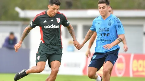 River se entrenó con la Selección.