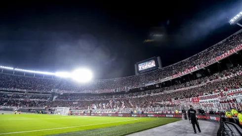 BUENOS AIRES, ARGENTINA - APRIL 23: General view of Estadio Más Monumental Antonio Vespucio Liberti prior a Liga Profesional 2023 match between River Plate and Independiente at Estadio Más Monumental Antonio Vespucio Liberti on April 23, 2023 in Buenos Aires, Argentina. (Photo by Marcelo Endelli/Getty Images)