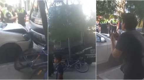 Insólito accidente del micro de River en Tucumán
