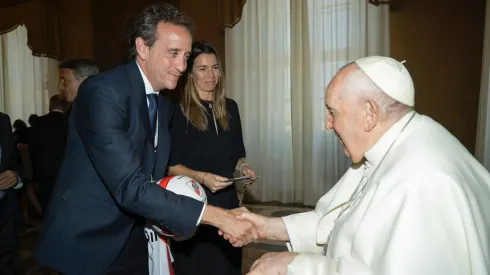 Ignacio Villarroel y el Papa Francisco.