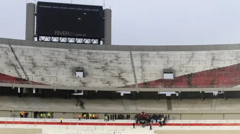 La tribuna Sívori del Estadio Monumental.
