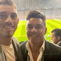 El Muñeco presenció la final de la Champions con su hijo Nahuel