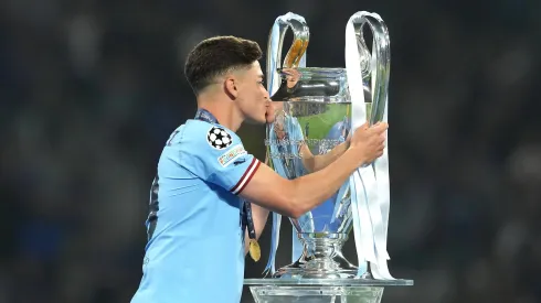 Julián consiguió su primer título internacional con la camiseta del City,
