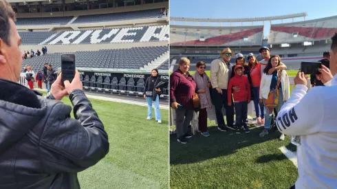 Los hinchas aprovecharon el feriado para conocer el Monumental desde adentro.