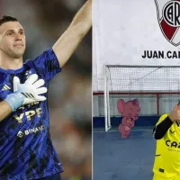 El hijo de Dibu Martínez y una foto que enloqueció al Mundo River