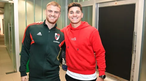 Lucas Beltrán y Julián Álvarez.