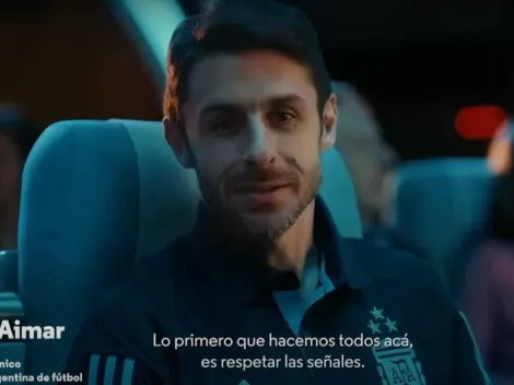 Aimar, protagonista de un increíble video de Aerolíneas Argentinas
