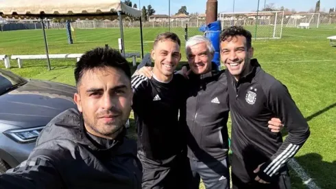 Pity Martínez recibió la visita de un ex River antes de sumarse al equipo