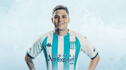 Juanfer fue presentado en Racing con una chicana a Boca