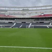 Después de la lluvia, así está el césped del Monumental para el debut de la Selección Argentina