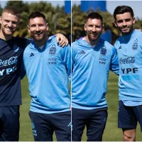 Locura por Messi: las fotos de Beltrán y Simón con el mejor jugador del mundo