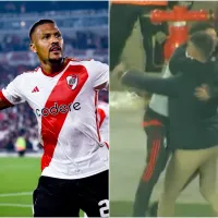 Desahogo total: el festejo especial de Demichelis en el gol de Rondón
