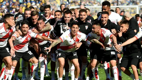 Enzo Pérez, el líder de los festejos.