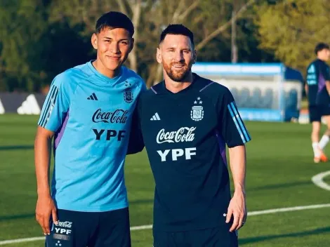 Quién es Ulises Giménez, el defensor juvenil de River que se sacó una foto con Messi