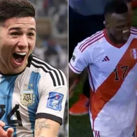 Que viva el fútbol: Enzo le pisó la pelota a Advíncula y lo hizo calentar