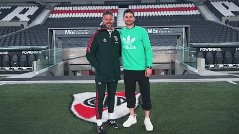 Lucas Alario y su última visita al Monumental.