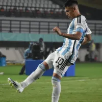 Mundial Sub 17: Echeverri sintió una molestia muscular y pidió el cambio