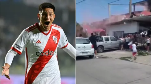 Tobías Leiva y un recibimiento inolvidable de su familia.