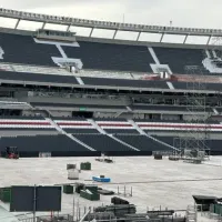 La imagen del Monumental con las tribunas a punto de terminarse