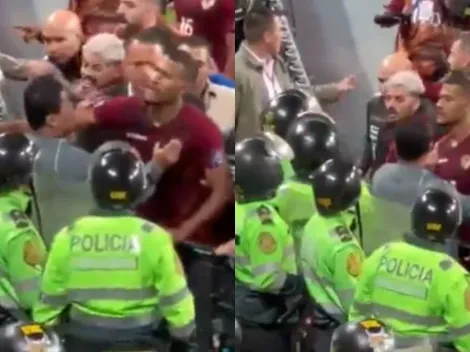 Rondón se peleó con la policía y el partido de Venezuela con Perú terminó en escándalo