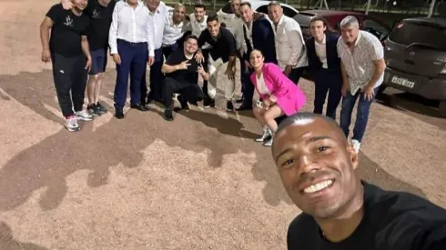 De La Cruz visitó en Brasil a Luis Suárez