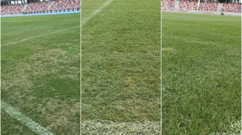 El césped del Madre de Ciudades y los trabajos a contrarreloj (Foto: ESPN)