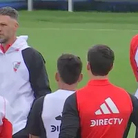 Atento River: la primera charla de Demichelis en medio del clima extraño por la lesión del Pity