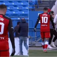 ¡Atención River! Manuel Lanzini se retiró con molestias del partido ante el Pachuca