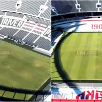 Campo de juego del Monumental: recuperación en tiempo récord y así está para el partido con Argentinos Juniors