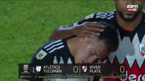 El gran gesto de Miguel Borja con Esequiel Barco tras la pelea por el penal