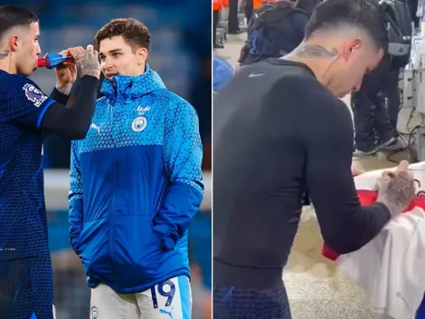 El enorme gesto de Enzo Fernández con hinchas de River en Inglaterra