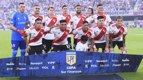 Los once titulares de River contra Banfield.